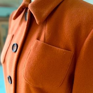 Harve Benard 90s jacket, rusty orange, size 8 petite